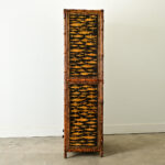 French 19th Century Bamboo & Decoupage Bookcase