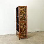 French 19th Century Bamboo & Decoupage Bookcase