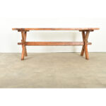 Swedish 20th Century Pine Trestle Table