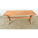 Swedish 20th Century Pine Trestle Table
