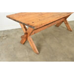 Swedish 20th Century Pine Trestle Table