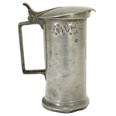 French 19th Century Pewter Tankard
