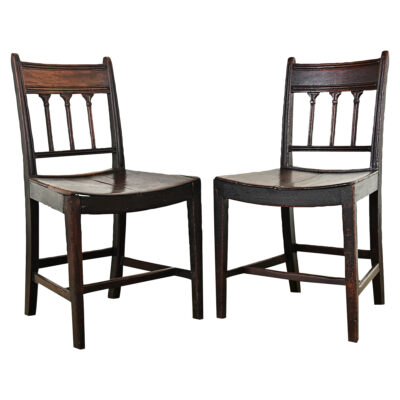English 18th Century Pair of George III Sidechairs