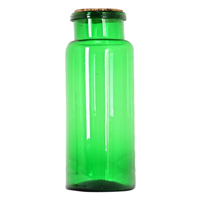French Green Glass Pickling Jar