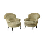 French Pair of 19th Century Napoleon III Club Chairs 1 French Pair of 19th Century Napoleon III Club Chairs