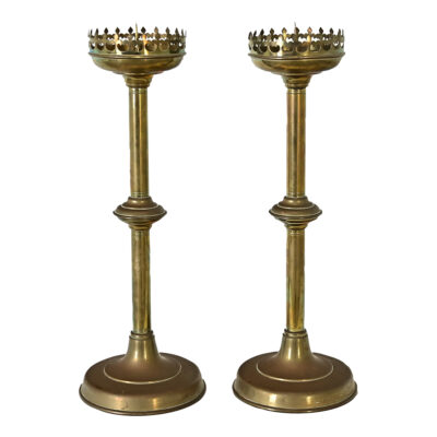 French 19th Century Church Altar Candlesticks