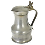 French 19th Century Small Pewter Pitcher 1 French 19th Century Small Pewter Pitcher