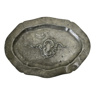 French 18th Century Rococo Pewter Tray