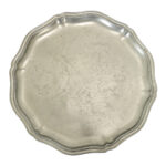 French 19th Century Pewter Charger Plate