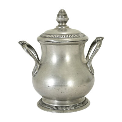 French 19th Century Pewter Sugar Bowl