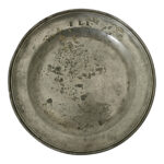 French 18th Century Pewter Charger Plate