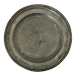 Belgian 19th Century Pewter Charger Plate