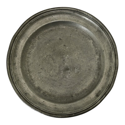 Belgian 19th Century Pewter Charger Plate