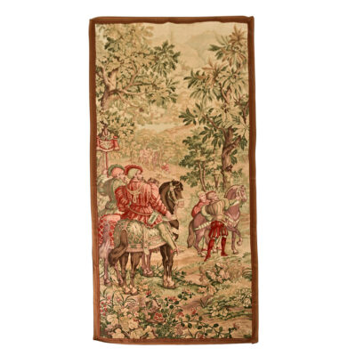 French 20th Century Tapestry Cartoon with Iron Hanger