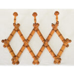 French 19th Century Faux Bamboo Coat & Hat Rack
