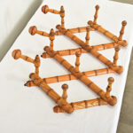 French 19th Century Faux Bamboo Coat & Hat Rack