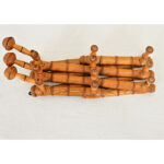 French 19th Century Faux Bamboo Coat & Hat Rack