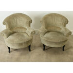 French Pair of 19th Century Napoleon III Club Chairs