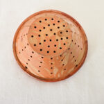 English 20th Century Terracotta Cheese Strainer