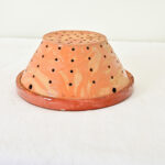 English 20th Century Terracotta Cheese Strainer