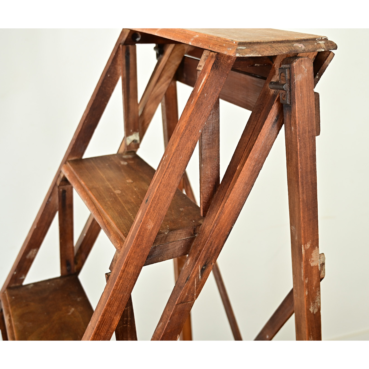 French 20th Century Oak Library Stairs - Fireside Antiques