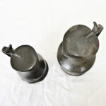 French Pair of 19th Century Pewter Flagons
