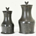 French Pair of 19th Century Pewter Flagons