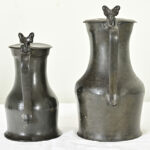 French Pair of 19th Century Pewter Flagons