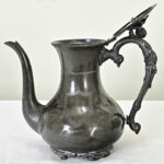 English 19th Century Victorian Pewter Teapot