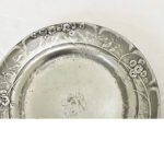 German Art Nouveau Pewter Plate by Kayserzinn