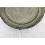 French 19th Century Pewter Dedicatory Charger Plate