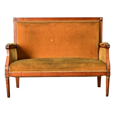 French 19th Century Louis XVI Tall Back Settee