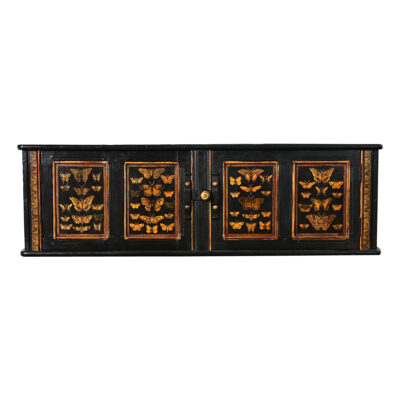 English 20th Century Decoupaged Wall Console