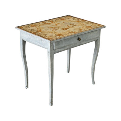 French 19th Century Louis XV Style Needlepoint Tea Table