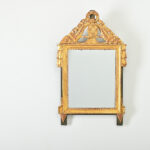 French 18th Century Louis XVI Gilt & Painted Mirror