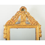 French 18th Century Louis XVI Gilt & Painted Mirror
