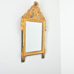 French 18th Century Louis XVI Gilt & Painted Mirror
