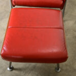 Pair of German Leather Armchairs & Ottoman by Wilkhahn