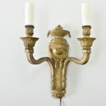 French Pair of 19th Century Louis XVI Style Gilt Bronze Sconces