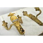 French Pair of 19th Century Louis XVI Style Gilt Bronze Sconces