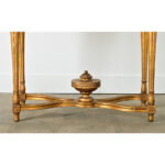 French 18th Century Gold Gilt Console with Marble Top