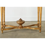 French 18th Century Gold Gilt Console with Marble Top
