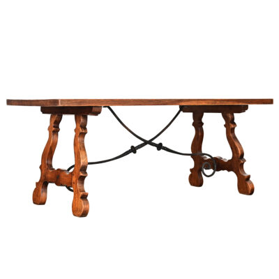 Spanish 19th Century Solid Oak Dining Table