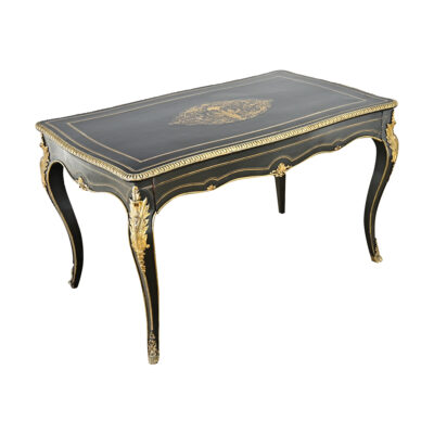 French 19th Century Ebonized Louis XV Style Desk