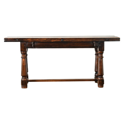 French 19th Century Solid Oak Console-Dining Table