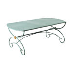 French 19th Century Iron Dining Table in New Powdercoat 1 French 19th Century Iron Dining Table in New Powdercoat
