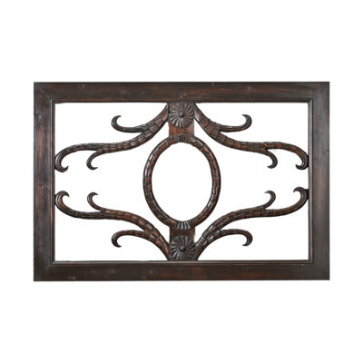 Dutch 19th Century Carved Mahogany Transom