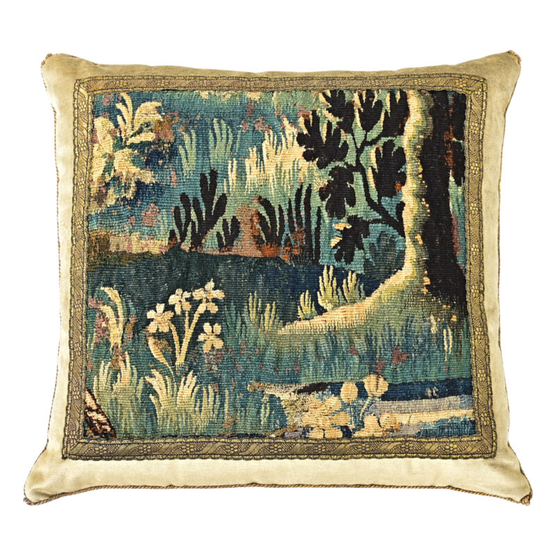 BVIZ Antique Tapestry Fragment Pillow