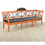 Swedish 19th Century Maple Biedermeier Settee