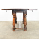 French 19th Century Solid Oak Console-Dining Table